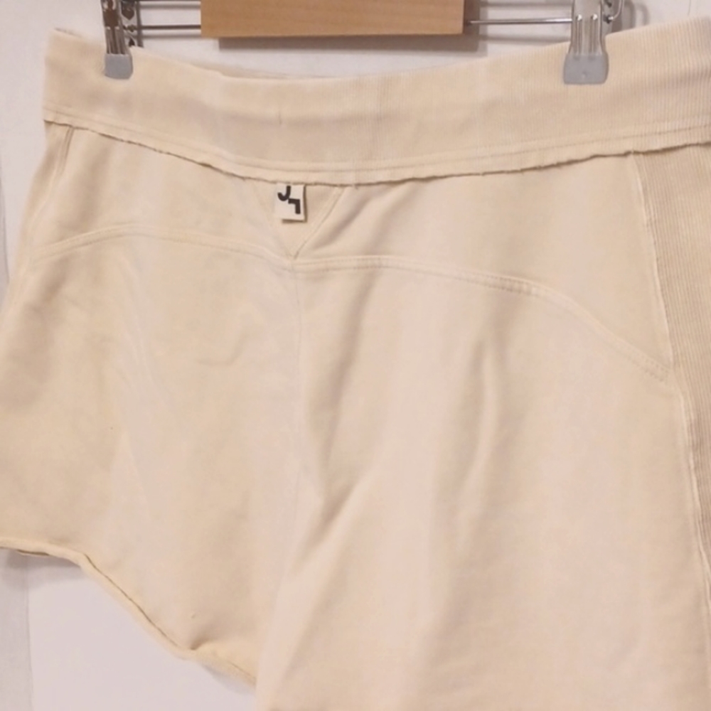 JoyLab French Terry Beige Cream Shorts Drawstring Waist Size XL